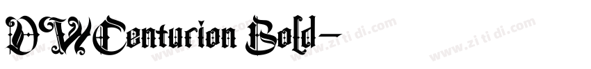 DWCenturion Bold字体转换
